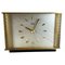 Vintage Modernist Metal Brass Table Clock by Diehl Dilectron, Germany, 1960s, Image 1