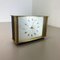 Vintage Modernist Metal Brass Table Clock by Diehl Dilectron, Germany, 1960s, Image 5