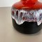 Lámpara de mesa Fat Lava Pottery atribuida a Jasba Ceramics, Alemania, años 70, Imagen 5