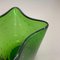 Jarrón Bullicante de cristal de Murano verde, años 70, Imagen 10