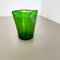 Jarrón Bullicante de cristal de Murano verde, años 70, Imagen 2