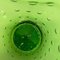 Jarrón Bullicante de cristal de Murano verde, años 70, Imagen 16