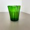 Jarrón Bullicante de cristal de Murano verde, años 70, Imagen 5
