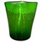 Murano Green Glass Bullicante Bubble Vase, Italy, 1970s 1