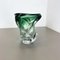 Crystal Wave Glass Vase attributed to Val Saint Lambert, Belgium, 1960s 2