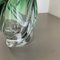 Crystal Wave Glass Vase attributed to Val Saint Lambert, Belgium, 1960s 10