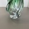 Crystal Wave Glass Vase attributed to Val Saint Lambert, Belgium, 1960s, Image 7