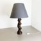 Large Organic Sculptural Wooden Table Lamp from Temde Lights, Germany, 1970s 2