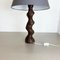 Large Organic Sculptural Wooden Table Lamp from Temde Lights, Germany, 1970s 3
