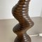 Large Organic Sculptural Wooden Table Lamp from Temde Lights, Germany, 1970s, Image 13