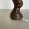 Large Organic Sculptural Wooden Table Lamp from Temde Lights, Germany, 1970s 6