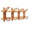 Mid-Century French Riviera Rattan & Bamboo Coat Rack, Italy, 1960s, Image 1