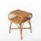 Moderner italienischer Mid-Century Nachttisch aus Bambus, Rattan & Holz, 1960er 14