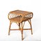 Moderner italienischer Mid-Century Nachttisch aus Bambus, Rattan & Holz, 1960er 9