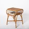 Moderner italienischer Mid-Century Nachttisch aus Bambus, Rattan & Holz, 1960er 6