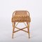 Moderner italienischer Mid-Century Nachttisch aus Bambus, Rattan & Holz, 1960er 12