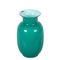 Mid-Century Italian Turquoise Blue Murano Glass Vase for Venini, 1970s 3