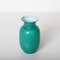 Italienische Mid-Century Vase aus türkisblauem Muranoglas für Venini, 1970er 5
