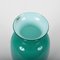 Vase Mid-Century en Verre de Murano Bleu Turquoise pour Venini, Italie, 1970s 16