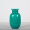 Mid-Century Italian Turquoise Blue Murano Glass Vase for Venini, 1970s 8