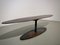 French Oval and Slender Dining Table in Steel and Brass, 1960s 9
