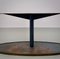 French Oval and Slender Dining Table in Steel and Brass, 1960s 7