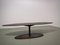 French Oval and Slender Dining Table in Steel and Brass, 1960s 3