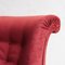 Vintage Lounge Chair in Red Velvet by C.V.S 8