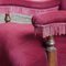 Vintage Lounge Chair in Red Velvet by C.V.S 9