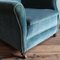 Fauteuil Vintage avec Pieds Coniques et Roulettes en Laiton 6