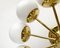 Mid-Century Space Age German Brass Ceiling Lamp from Kaiser Leuchten, 1960s, Image 6