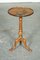 Vintage Oriental Chinese Ebonised Hand Painted Pedestal Side Table, Image 2