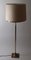 Große Mid-Century Stehlampe aus Messing & Naturseide von Kalmar Franken KG, 1970er 8