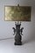 Lámpara de mesa china vintage con dragón de bronce, Imagen 3