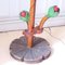 Lámpara de pie floral de madera, años 60, Imagen 11