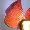 Lámpara de pie floral de madera, años 60, Imagen 13