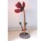 Lámpara de pie floral de madera, años 60, Imagen 16