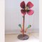Lámpara de pie floral de madera, años 60, Imagen 1