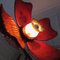 Lámpara de pie floral de madera, años 60, Imagen 10