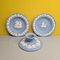 Set Jasperware vintage blu di Wegdwood, Inghilterra, fine XX secolo, set di 3, Immagine 1