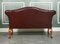 Regency Chesterfield Hand Dyed Burgundy Hump Camel Back Buttoned Sofa 8