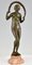 Joe Descomps Cormier, desnudo Art Déco con guirnalda, 1925, bronce, Imagen 7
