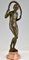 Joe Descomps Cormier, Nudo Art Déco con ghirlanda, 1925, bronzo, Immagine 2