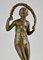 Joe Descomps Cormier, Nudo Art Déco con ghirlanda, 1925, bronzo, Immagine 10