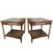 Couchtisch aus Holz & Rattan von Gasparucci Italy, 1970er, 2er Set 20