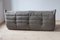 Leather Togo Sofa and Armchairs by Michel Ducaroy for Ligne Roset, 1987, Set of 3 3