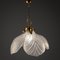 Floral Pendant Lamp with Glass Leafs by JBS Sundern, Germany, 1960s 1