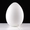 Milk Glass Egg-Shaped Table Light from Domec Luminaires, France, 1985, Image 5