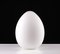 Milk Glass Egg-Shaped Table Light from Domec Luminaires, France, 1985 6