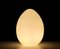 Milk Glass Egg-Shaped Table Light from Domec Luminaires, France, 1985, Image 8